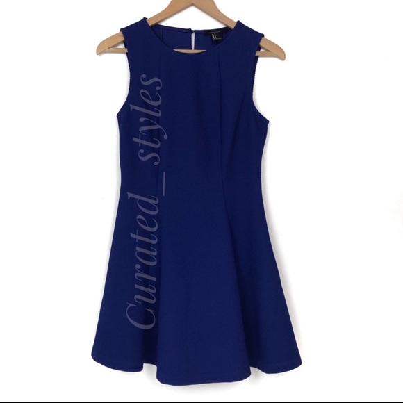 forever 21 blue skater dress | Dresses | Forever 2 Royal Sz S 977 KIM K FORMATION on Coat Size:10 JR casual touch 95% rayon
